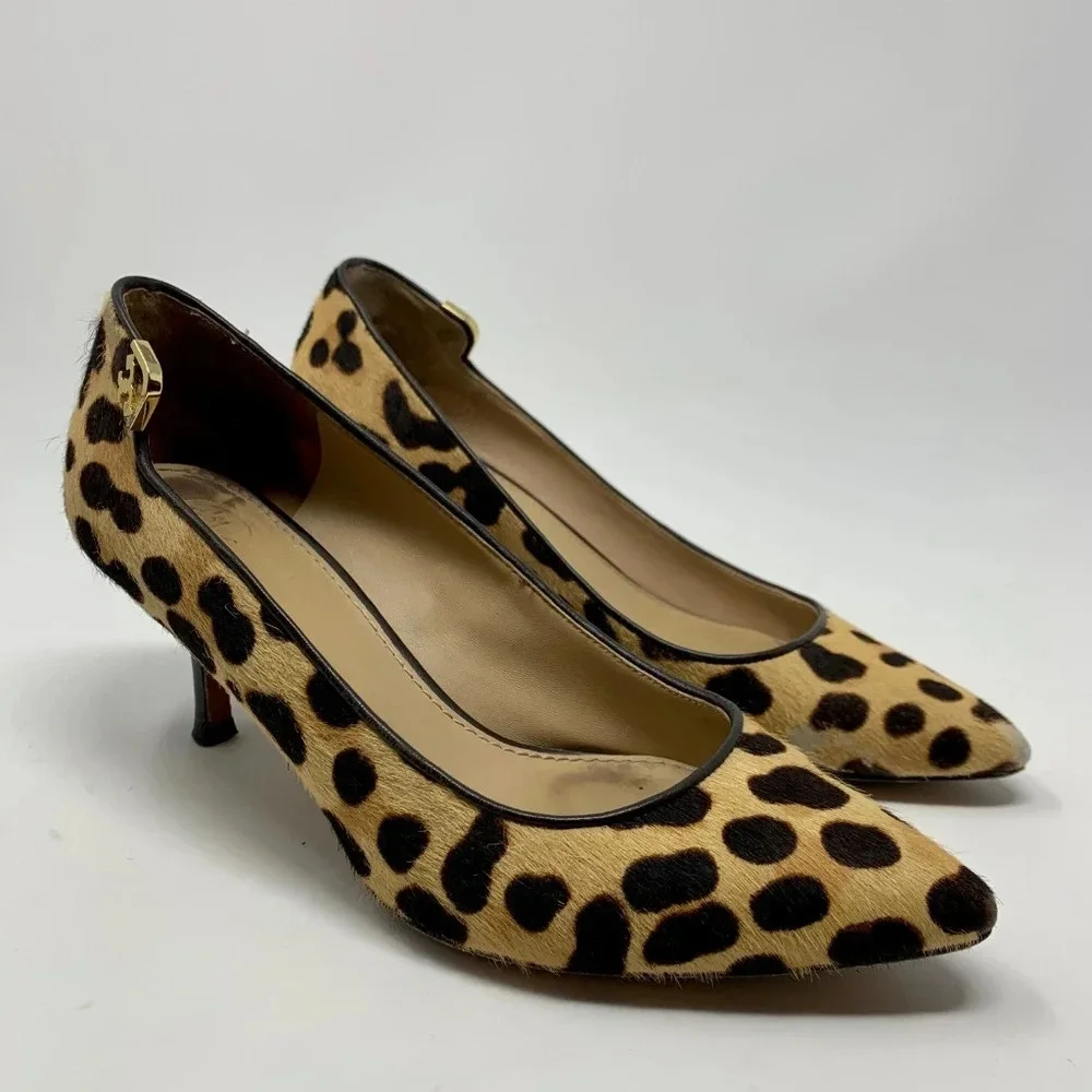Tory Burch Elizabeth Calf Hair Pump Leopard‎ Print
